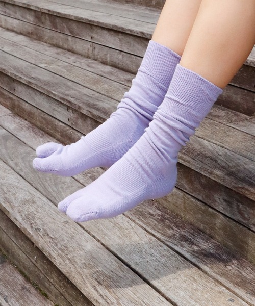 ROOPTOKYO（ループトウキョウ）の「NODAL/ノーダル NEW STANDARD SOCKS 足袋ソックス ワンポイント ロゴ（ソックス/靴下・メンズ・アイボリー/カーキ/グレイッシュブルー/ブラック/パープル/ネイビー/イエロー/ブラウン/レッド/ピンク/ヘザーグレー/ライトグリーン/ロイヤルブルー/ピンク系/ホワイト/グリーン/ベージュ・FREE）」の13枚目の写真