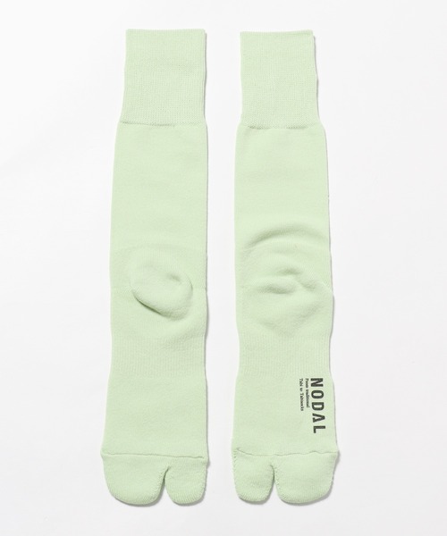 ROOPTOKYO（ループトウキョウ）の「NODAL/ノーダル NEW STANDARD SOCKS 足袋ソックス ワンポイント ロゴ（ソックス/靴下・メンズ・アイボリー/カーキ/グレイッシュブルー/ブラック/パープル/ネイビー/イエロー/ブラウン/レッド/ピンク/ヘザーグレー/ライトグリーン/ロイヤルブルー/ピンク系/ホワイト/グリーン/ベージュ・FREE）」の9枚目の写真