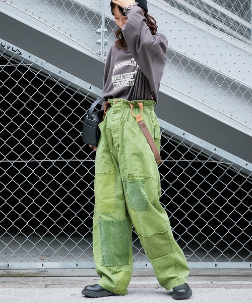 etsinta（エシンタ）の「【etsinta/エシンタ】サス付きビンテージパンツ（その他パンツ・レディース・チャコールグレー/カーキ/ピンク・ONE SIZE）」の19枚目の写真