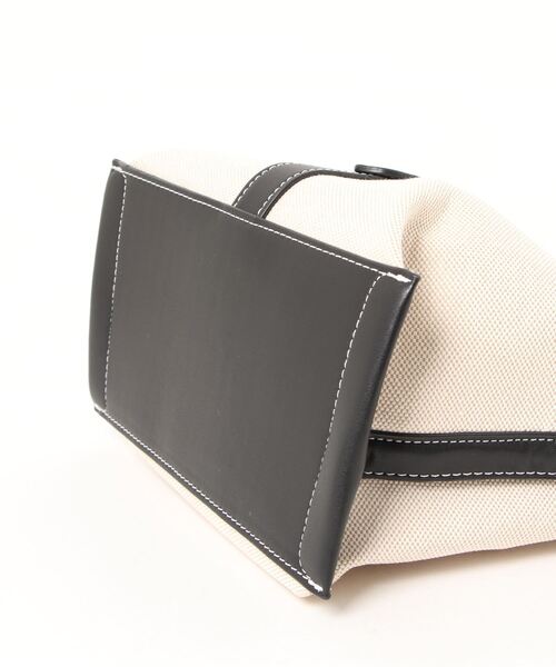 LAC-VERT（ラック・ヴェール）の「キャンバスベルトバッグ（トートバッグ・レディース・ブラック/ダークブラウン/ベージュ/ブラウン・FREE）」の7枚目の写真