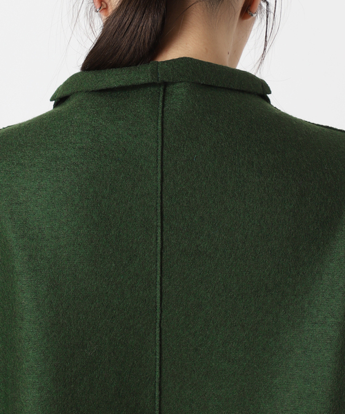 journal standard L'essage(ジャーナルスタンダードレサージュ)の「《追加》【HARRIS WHARF LONDON】kimono mantle:コート(その他アウター・レディース・チャコールグレー/グリーン/アイボリー・42)」の12枚目の写真