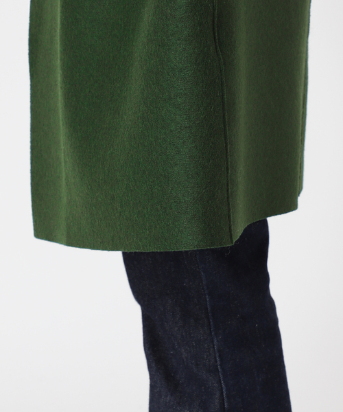 journal standard L'essage(ジャーナルスタンダードレサージュ)の「《追加》【HARRIS WHARF LONDON】kimono mantle:コート(その他アウター・レディース・チャコールグレー/グリーン/アイボリー・42)」の16枚目の写真