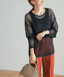 URBAN RESEARCH DOORS | メッシュKNITプルオーバー(ニット/セーター)