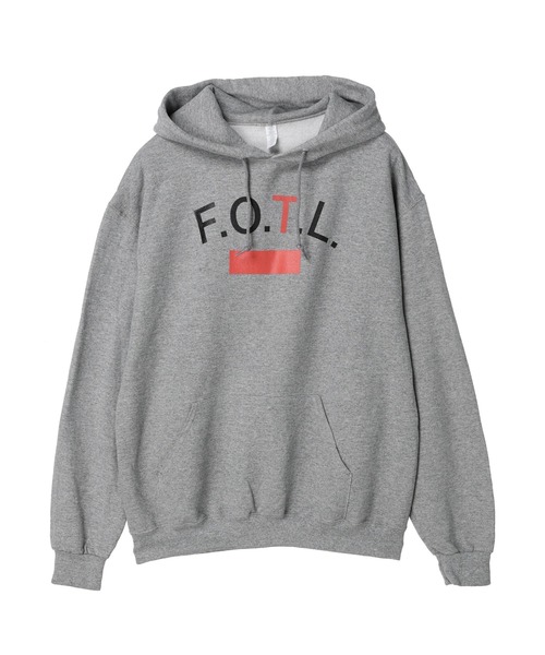 FRUIT OF THE LOOM（フルーツオブザルーム）の「【別注】FRUIT OF THE LOOM ロゴ フーディ　＊（パーカー・メンズ・ホワイト/ブラック/グレー・M/L/XL）」の4枚目の写真
