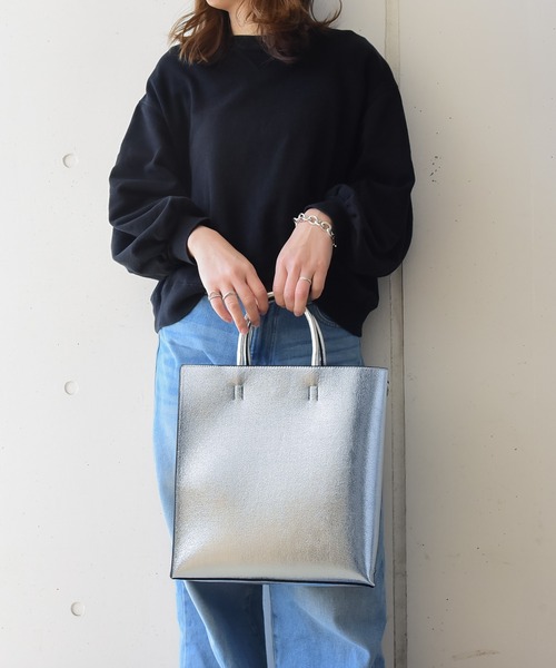 【セール】【A4サイズ収納可】 ソフトスクエアトートバッグ / 再入荷（トートバッグ）｜styiro（スタイロ）