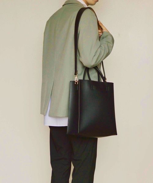 セール】【A4サイズ収納可】 ソフトスクエアトートバッグ / 再入荷