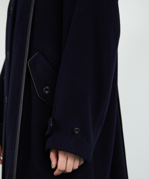 FRAPBOIS（フラボア）の「エクセレコート（その他アウター・レディース・ネイビー/モカ・0/1）」の9枚目の写真