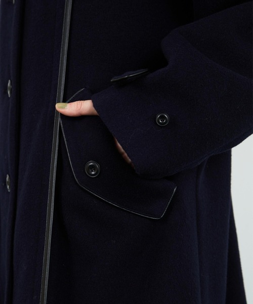 FRAPBOIS（フラボア）の「エクセレコート（その他アウター・レディース・ネイビー/モカ・0/1）」の10枚目の写真