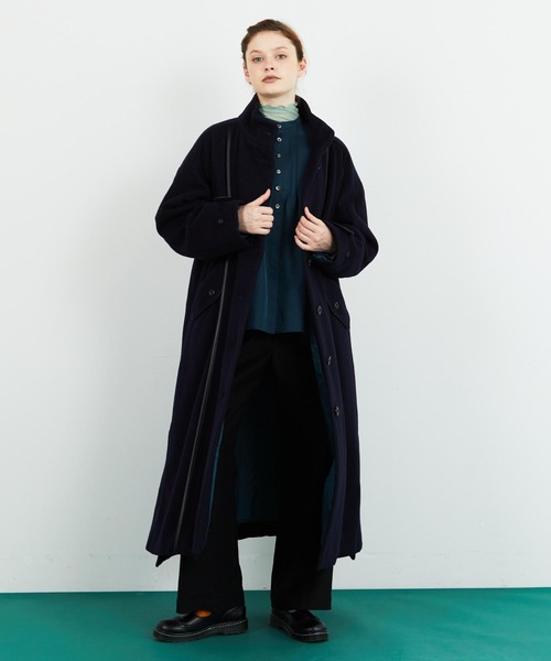 FRAPBOIS（フラボア）の「エクセレコート（その他アウター・レディース・ネイビー/モカ・0/1）」の18枚目の写真