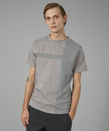 5351 POUR LES HOMMES | 【BLANC】異素材切り替え半袖Tシャツ(Tシャツ/カットソー)