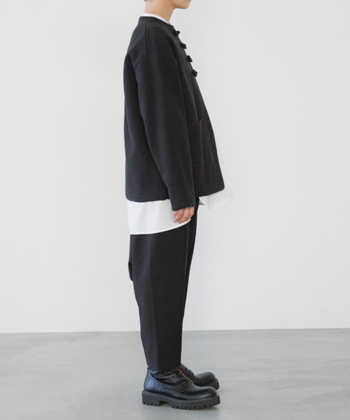 LOWRYS FARM(ローリーズファーム)の「ニットチャイナカーデ 357637(カーディガン/ボレロ・キッズ・ブラック/カーキ・150cm/160cm)」の11枚目の写真