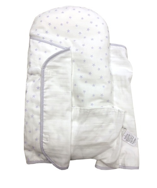 combimini（コンビミニ）の「日本製TioTioエンジェルラップマット（スター）（おくるみ・キッズ・ライトグレー・F）」の4枚目の写真