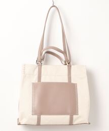 w handle canvas tote