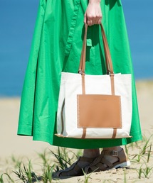 w handle canvas tote