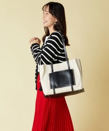 w handle canvas tote