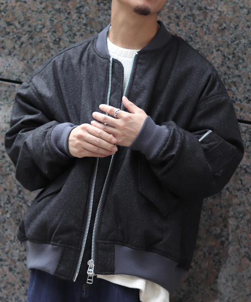 Name.(ネーム)の「【Name.×JOINT WORKS】 WOOL MA-1(MA-1・メンズ・ブラック・2/3)」の11枚目の写真