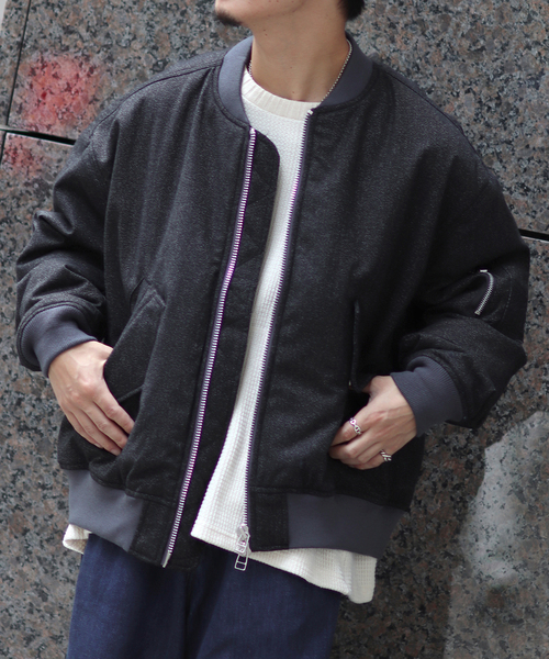 Name.(ネーム)の「【Name.×JOINT WORKS】 WOOL MA-1(MA-1・メンズ・ブラック・2/3)」の5枚目の写真