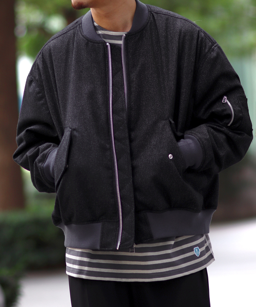 Name.(ネーム)の「【Name.×JOINT WORKS】 WOOL MA-1(MA-1・メンズ・ブラック・2/3)」の12枚目の写真