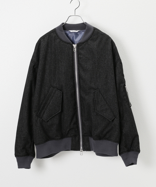 Name.(ネーム)の「【Name.×JOINT WORKS】 WOOL MA-1(MA-1・メンズ・ブラック・2/3)」の22枚目の写真