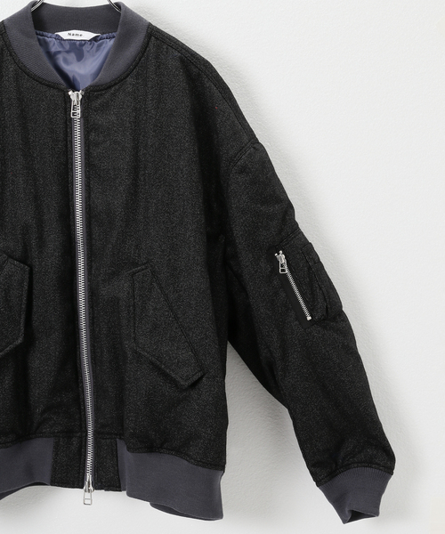 Name.(ネーム)の「【Name.×JOINT WORKS】 WOOL MA-1(MA-1・メンズ・ブラック・2/3)」の7枚目の写真