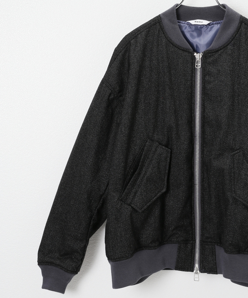 Name.(ネーム)の「【Name.×JOINT WORKS】 WOOL MA-1(MA-1・メンズ・ブラック・2/3)」の4枚目の写真