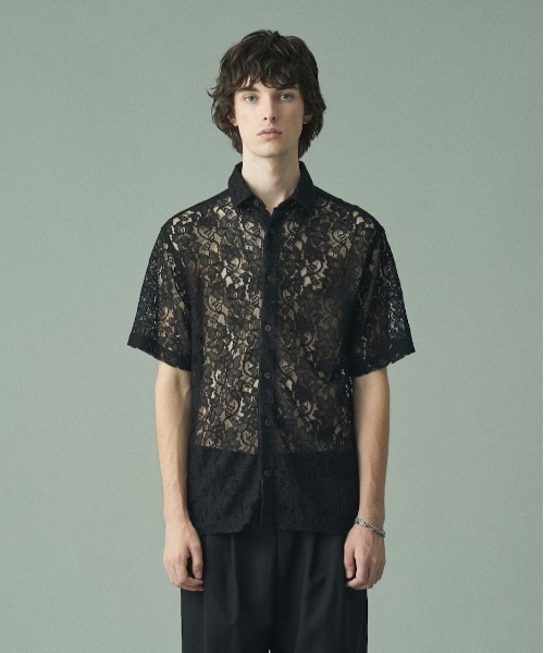 juha（ユハ）の「FLOWER LACE S/S SHIRT（シャツ/ブラウス