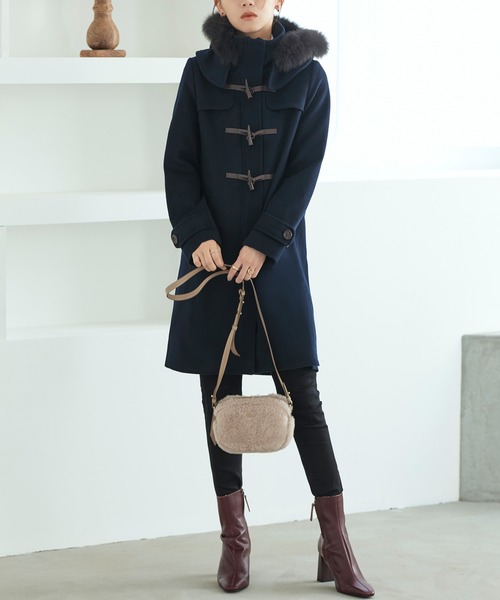 お兄系ankorockアンコロックファー ダッフルコート 超美品クリーニング済 バリエーションファー混マフラー ankoROCK(アンコロック) メンズ