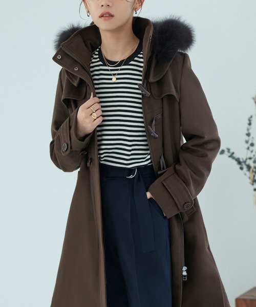 あかちゃん☆新品未使用タグ付☆アプワイザーリッシェ☆ファーダッフルコート☆ あかちゃん☆新品未使用タグ付☆アプワイザーリッシェ☆ファーダッフル