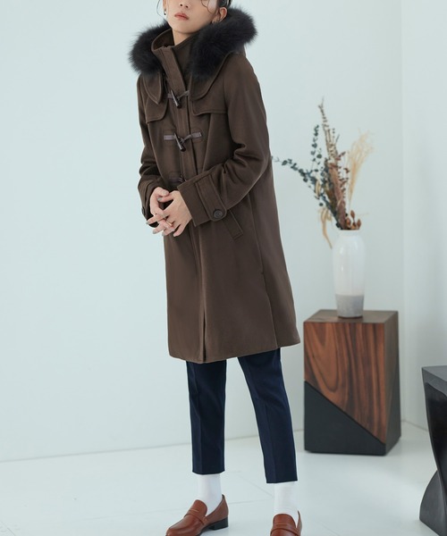 セール】ウール100% ｜ Super120'sウール フォックスファー ダッフル