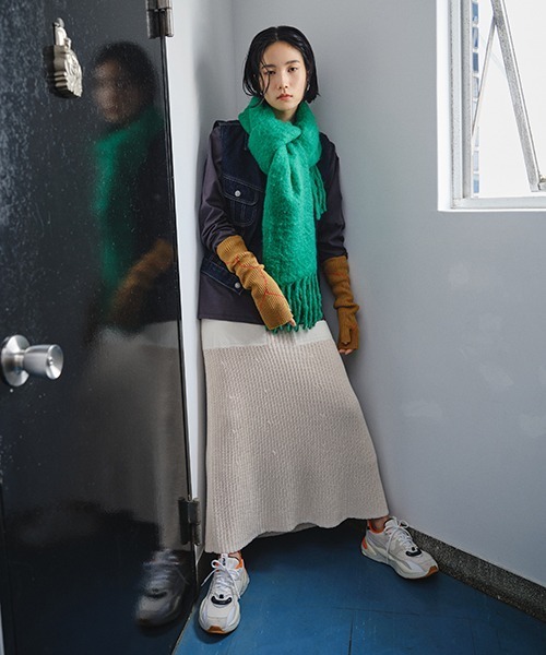 CONTROL FREAK(コントロールフリーク)の「CONTROL FREAK(コントロールフリーク)シャギーマフラー(マフラー・レディース・グレー/グリーン/オレンジ・FREE)」の10枚目の写真