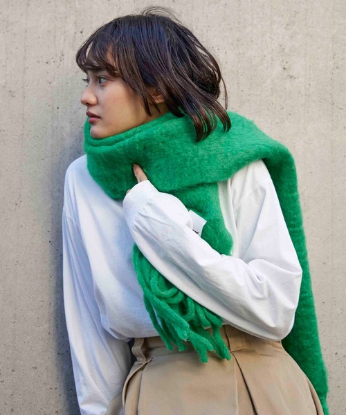 CONTROL FREAK(コントロールフリーク)の「CONTROL FREAK(コントロールフリーク)シャギーマフラー(マフラー・レディース・グレー/グリーン/オレンジ・FREE)」の5枚目の写真