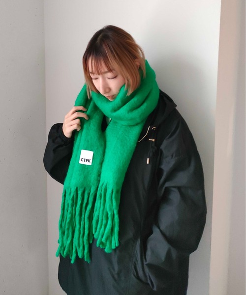 CONTROL FREAK(コントロールフリーク)の「CONTROL FREAK(コントロールフリーク)シャギーマフラー(マフラー・レディース・グレー/グリーン/オレンジ・FREE)」の15枚目の写真