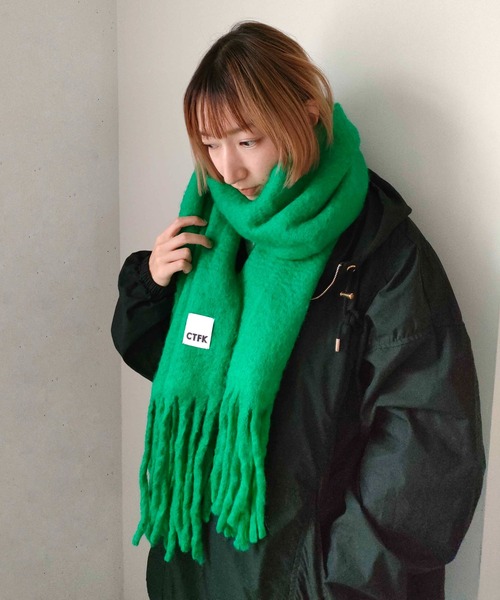 CONTROL FREAK(コントロールフリーク)の「CONTROL FREAK(コントロールフリーク)シャギーマフラー(マフラー・レディース・グレー/グリーン/オレンジ・FREE)」の19枚目の写真