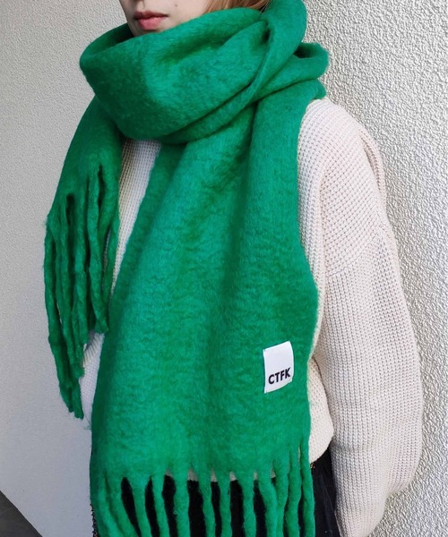 CONTROL FREAK(コントロールフリーク)の「CONTROL FREAK(コントロールフリーク)シャギーマフラー(マフラー・レディース・グレー/グリーン/オレンジ・FREE)」の20枚目の写真