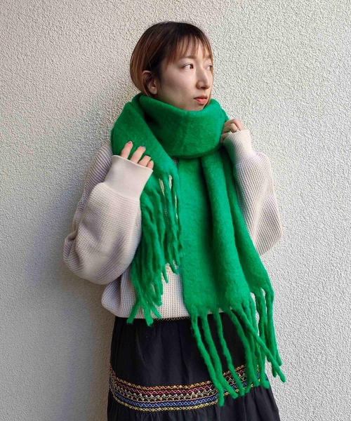 CONTROL FREAK(コントロールフリーク)の「CONTROL FREAK(コントロールフリーク)シャギーマフラー(マフラー・レディース・グレー/グリーン/オレンジ・FREE)」の22枚目の写真