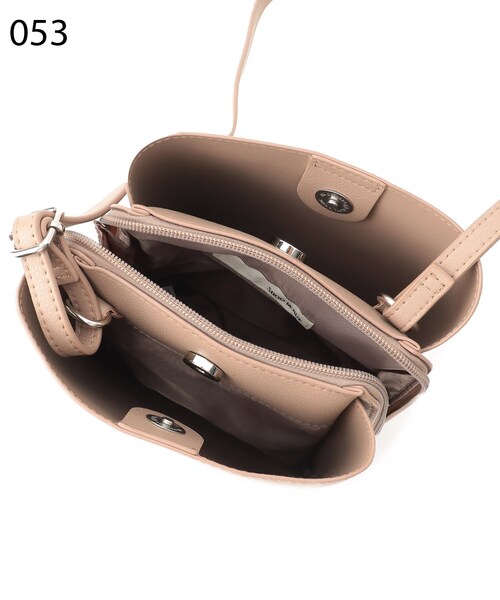 SHOO・LA・RUE（シューラルー）の「◆【軽量】ふわっと軽い3層ショルダーバッグ（ショルダーバッグ・レディース・シルバー/ダークグリーン/グレー/ブラック/ピンク系/サンドベージュ・00）」の14枚目の写真