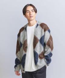 BEAUTY&YOUTH UNITED ARROWS（ビューティーアンドユースユナイテッドアローズ）の「シャギー アーガイル Vネック カーディガン（カーディガン/ボレロ・メンズ）」