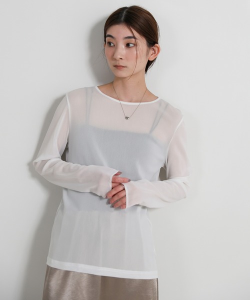 クルーネックシアープルオーバー select MOCA（セレクトモカ） tシャツ 「6色展開」クルーネックシアー