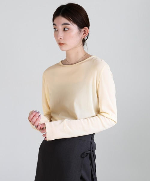 クルーネックシアープルオーバー select MOCA（セレクトモカ） tシャツ 「6色展開」クルーネックシアー