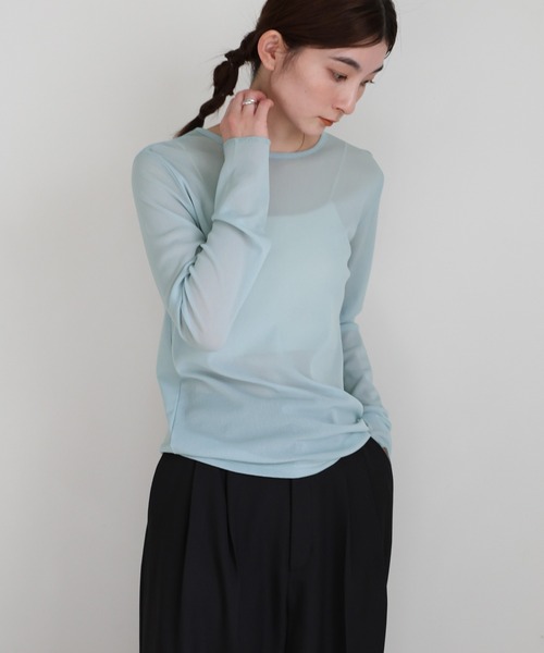 セール】【6色展開】クルーネックシアープルオーバー（Tシャツ