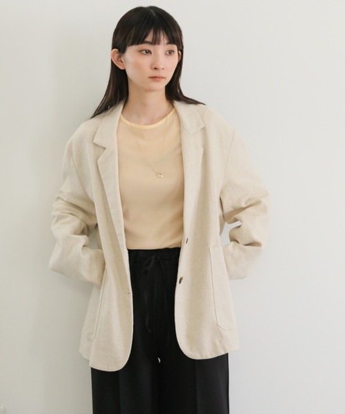 select MOCA(セレクトモカ)の「【6色展開】クルーネックシアープルオーバー(Tシャツ/カットソー・レディース・ピンク/ライトベージュ/ブラック/ライトブルー/ホワイト/グレイッシュベージュ・FREE)」の16枚目の写真