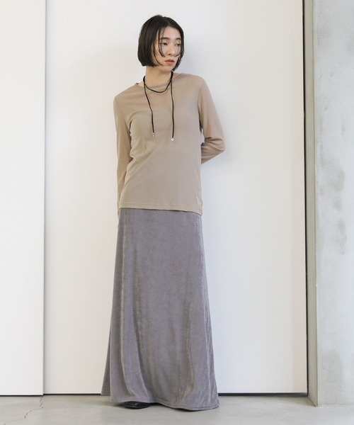 6色展開】クルーネックシアープルオーバー（Tシャツ/カットソー