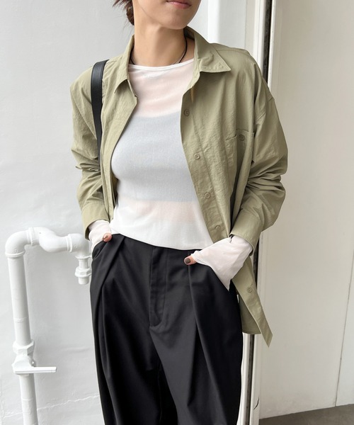 mocaページ セール】【6色展開】クルーネックシアープルオーバー（Tシャツ