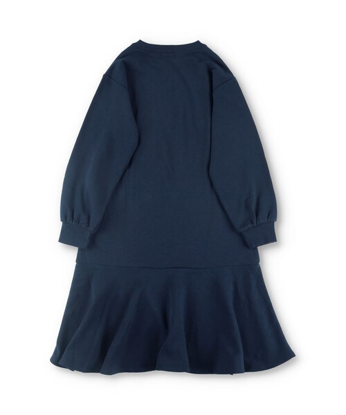 NAUTICA（ノーティカ）の「【NAUTICA/ノーティカ】アップリケロゴマーメイド裏毛ワンピース（ワンピース・キッズ・ネイビー/杢グレー・150/120/140/130）」の4枚目の写真