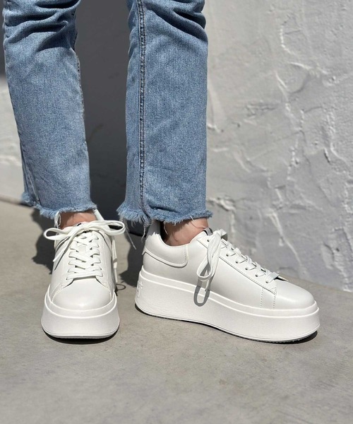 ASH（アッシュ）の「【MOBY BE KIND】厚底ホワイトスニーカー（スニーカー・レディース・ホワイト・38/39/35/37/36）」の4枚目の写真