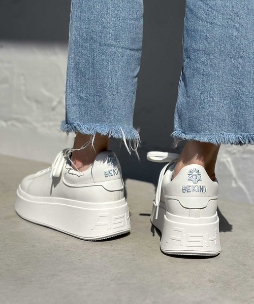 ASH（アッシュ）の「【MOBY BE KIND】厚底ホワイトスニーカー（スニーカー・レディース・ホワイト・38/39/35/37/36）」の5枚目の写真
