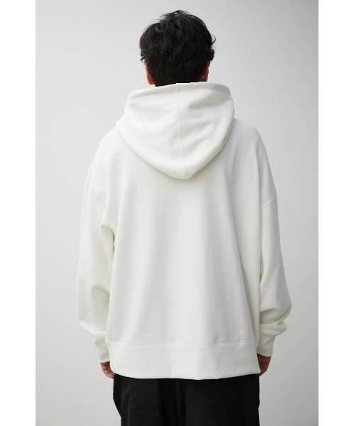 UNIVERSALOVERALL moussy フード付きパーカー ホワイト SOFT TOUCH FRIENDLY HOODIE/ソフトタッチフレンドリーフーディ