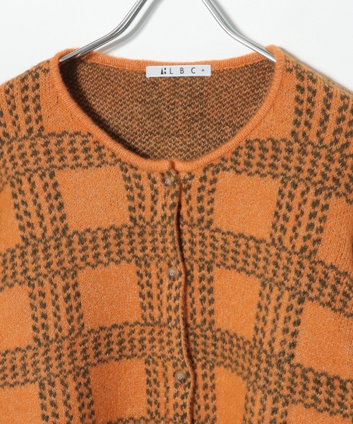 LBC（エルビーシー）の「配色ニットショートカーディガン（カーディガン/ボレロ・レディース・ベージュ/グレー/ターコイズブルー/オレンジ・M/L）」の6枚目の写真