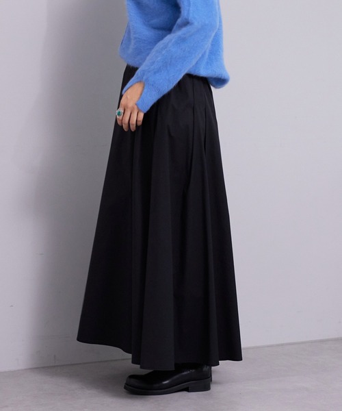 SHENERY（シーナリー）の「タックフレアロングスカート（スカート・レディース・ブラック/オフホワイト・FREE）」の20枚目の写真