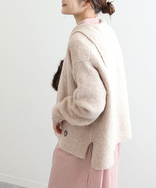 ORCIVAL（オーシバル）の「【ORCIVAL / オーシバル】 TAN_BOUCLE SAILOR ニット（ニット/セーター・レディース・チャコールグレー/ベージュ・FREE）」の16枚目の写真